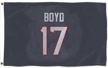 Navy Houston Texans Kris Boyd   Flag (3 X 5)