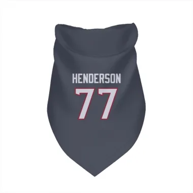 Navy Houston Texans LaDarius Henderson   Dog & Cat Pet Bandana