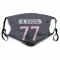 Navy Houston Texans LaDarius Henderson   Face Mask