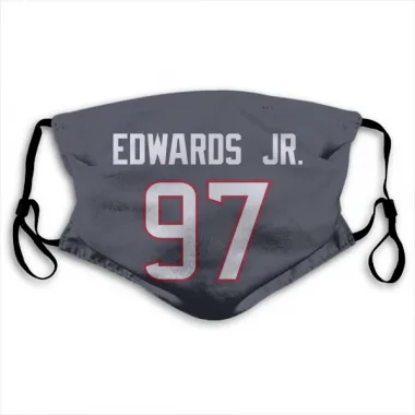 Navy Houston Texans Mario Edwards Jr.   Face Mask