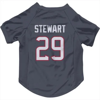 Navy Houston Texans M.J. Stewart   Dog & Cat Pet Jersey