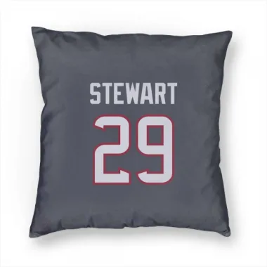 Navy Houston Texans M.J. Stewart   Pillow Cover (18 X 18)