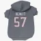 Navy Houston Texans Neville Hewitt   Dog & Cat Pet Hoodie