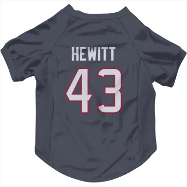 Navy Houston Texans Neville Hewitt   Dog & Cat Pet Jersey