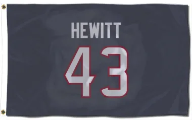 Navy Houston Texans Neville Hewitt   Flag (3 X 5)