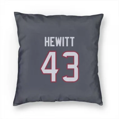 Navy Houston Texans Neville Hewitt   Pillow Cover (18 X 18)