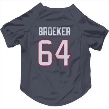 Navy Houston Texans Nick Broeker   Dog & Cat Pet Jersey