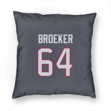 Navy Houston Texans Nick Broeker   Pillow Cover (18 X 18)