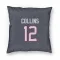 Navy Houston Texans Nico Collins   Pillow Cover (18 X 18)