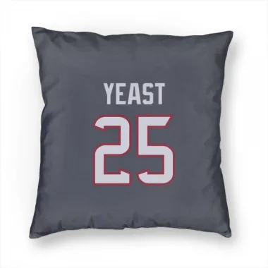 Navy Houston Texans Russ Yeast   Pillow Cover (18 X 18)