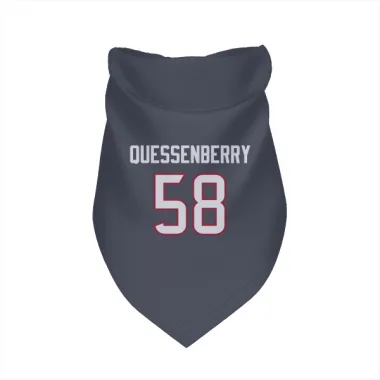 Navy Houston Texans Scott Quessenberry   Dog & Cat Pet Bandana