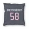 Navy Houston Texans Scott Quessenberry   Pillow Cover (18 X 18)