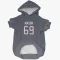 Navy Houston Texans Shaq Mason   Dog & Cat Pet Hoodie