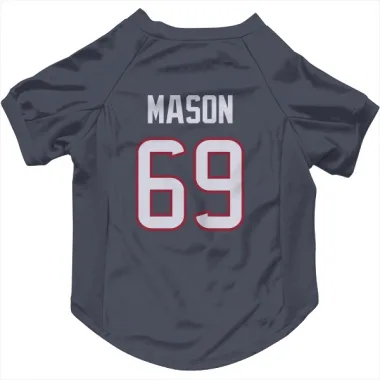 Navy Houston Texans Shaq Mason   Dog & Cat Pet Jersey