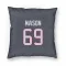 Navy Houston Texans Shaq Mason   Pillow Cover (18 X 18)