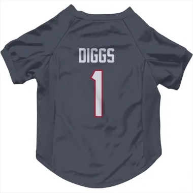 Navy Houston Texans Stefon Diggs   Dog & Cat Pet Jersey