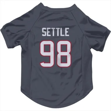 Navy Houston Texans Tim Settle Jr.   Dog & Cat Pet Jersey