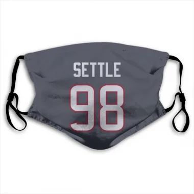 Navy Houston Texans Tim Settle Jr.   Face Mask