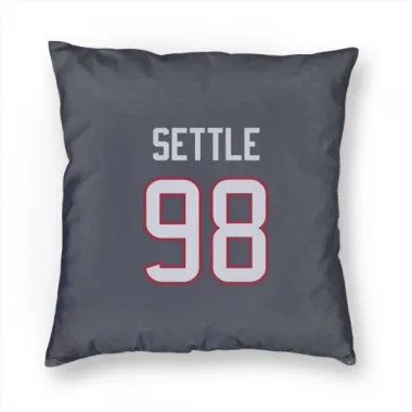 Navy Houston Texans Tim Settle Jr.   Pillow Cover (18 X 18)