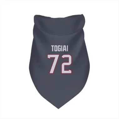 Navy Houston Texans Tommy Togiai   Dog & Cat Pet Bandana