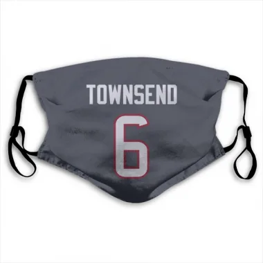 Navy Houston Texans Tommy Townsend   Face Mask