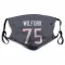 Navy Houston Texans Vince Wilfork   Face Mask