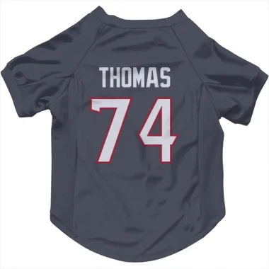 Navy Houston Texans Zach Thomas   Dog & Cat Pet Jersey