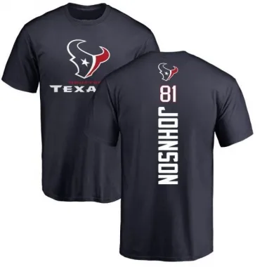 Navy Men's Andre Johnson Houston Texans Backer T-Shirt -