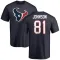 Navy Men's Andre Johnson Houston Texans Logo T-Shirt -