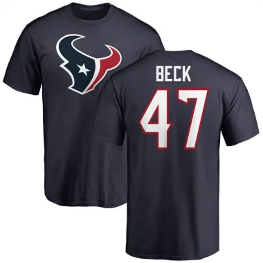 Navy Men's Andrew Beck Houston Texans Logo T-Shirt -