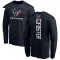 Navy Men's Arian Foster Houston Texans Backer Long Sleeve T-Shirt -