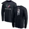 Navy Men's Brandon Hill Houston Texans Backer Long Sleeve T-Shirt -