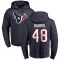 Navy Men's Christian Harris Houston Texans Pro Line Logo Pullover Hoodie