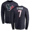 Navy Men's C.J. Stroud Houston Texans Logo Long Sleeve T-Shirt -