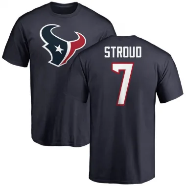 Navy Men's C.J. Stroud Houston Texans Logo T-Shirt -