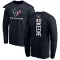 Navy Men's Dalton Keene Houston Texans Backer Long Sleeve T-Shirt -