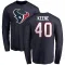 Navy Men's Dalton Keene Houston Texans Logo Long Sleeve T-Shirt -