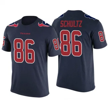 Navy Men's Dalton Schultz Houston Texans Color Rush T-Shirt