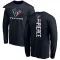 Navy Men's Dameon Pierce Houston Texans Backer Long Sleeve T-Shirt -