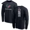 Navy Men's D'Angelo Ross Houston Texans Backer Long Sleeve T-Shirt -