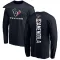 Navy Men's Danny Amendola Houston Texans Backer Long Sleeve T-Shirt -