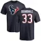 Navy Men's Dare Ogunbowale Houston Texans Logo T-Shirt -