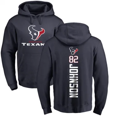 Navy Men's Diontae Johnson Houston Texans Pro Line Backer Pullover Hoodie