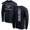 Navy Men's Dylan Deatherage Houston Texans Backer Long Sleeve T-Shirt -