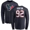 Navy Men's Dylan Horton Houston Texans Logo Long Sleeve T-Shirt -