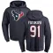 Navy Men's Folorunso Fatukasi Houston Texans Pro Line Logo Pullover Hoodie