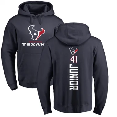 Navy Men's Gregory Junior Houston Texans Pro Line Backer Pullover Hoodie