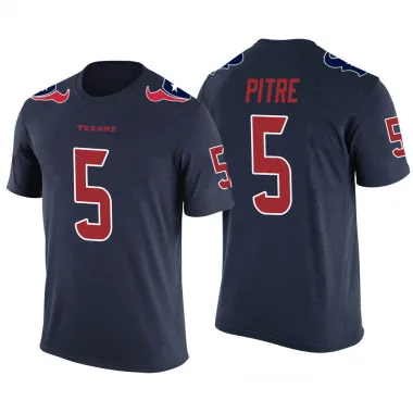 Navy Men's Jalen Pitre Houston Texans Color Rush T-Shirt