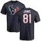 Navy Men's Jaxon Janke Houston Texans Logo T-Shirt -