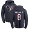 Navy Men's John Metchie III Houston Texans Pro Line Logo Pullover Hoodie